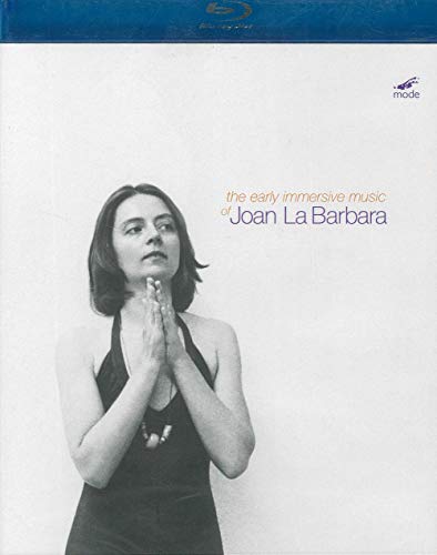Blu-ray case featuring a portrait of Joan La Barbara, hands clasped.