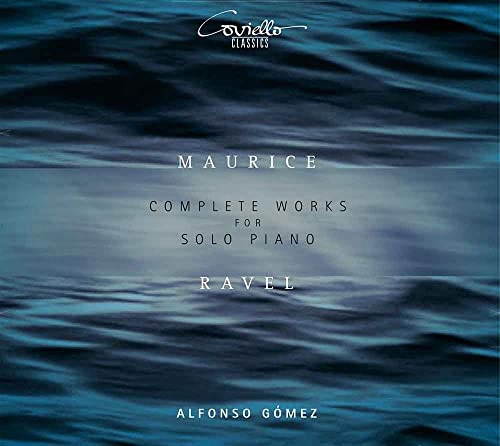 CD cover for Ravel's complete piano works performed by Alfonso Gómez.