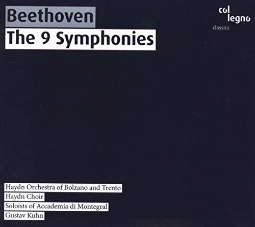 Dark blue CD box set featuring “Beethoven: The 9 Symphonies” text.