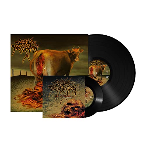 Cattle Decapitation Humanure vinyl record with album cover art featuring a cow and gore.