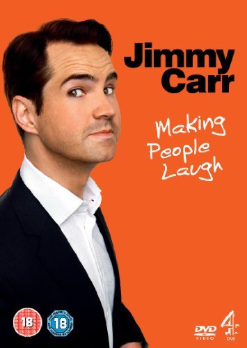 Jimmy Carr DVD cover featuring a portrait of the comedian in a suit.