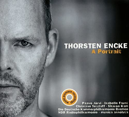 CD cover: Black and white portrait of a man with short beard.