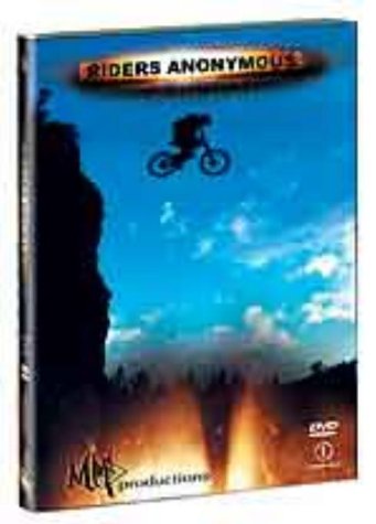 DVD cover for "Riders Anonymous" featuring a silhouetted BMX rider.