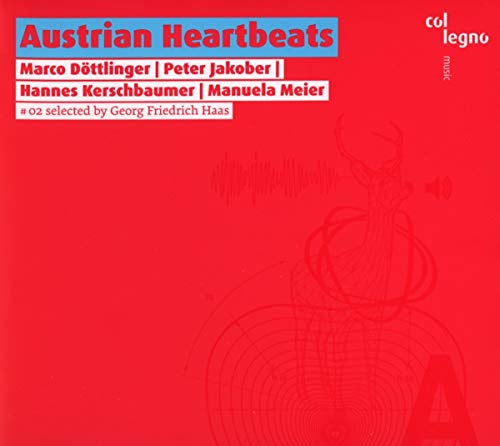 Red CD cover with abstract line art of a heart and sound waves.