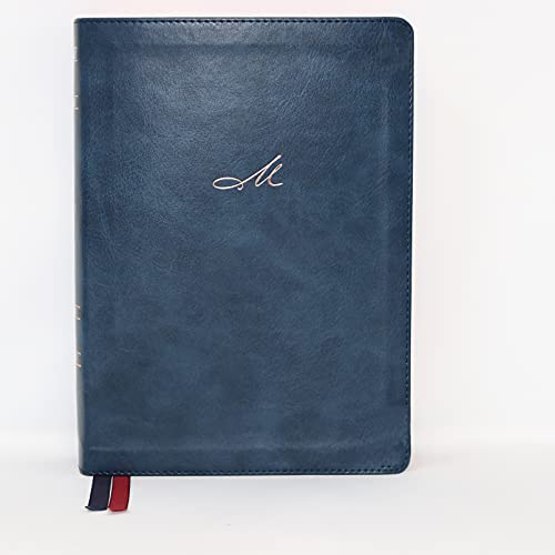 NKJV, MacArthur Study Bible, Blue Leathersoft, Thumb Indexed, Comfort Print : Unleashing God's Truth One Verse at a Time (Holy Bible, New King James Version)