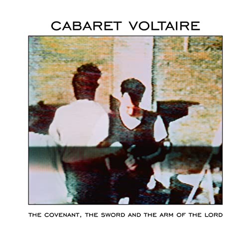 Album cover showing two figures from behind with text Cabaret Voltaire and album title.