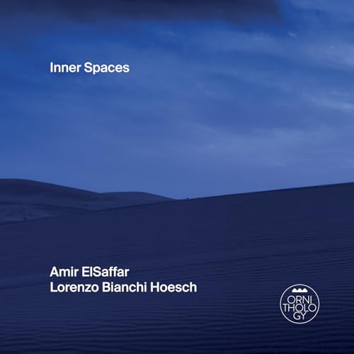 CD cover for Amir ElSaffar’s “Inner Spaces” with a desert landscape.
