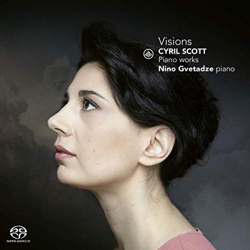 CD cover featuring a profile portrait of pianist Nino Gvetadze.