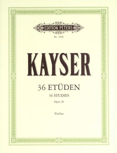 EDITION PETERS KAYSER - ETUDES OP.20 POUR VIOLON Educational books Violin