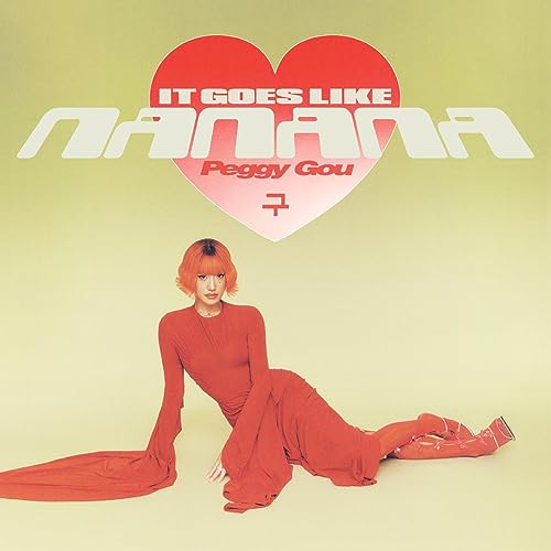 Album cover for Peggy Gou’s “Nanana” featuring a woman in red.