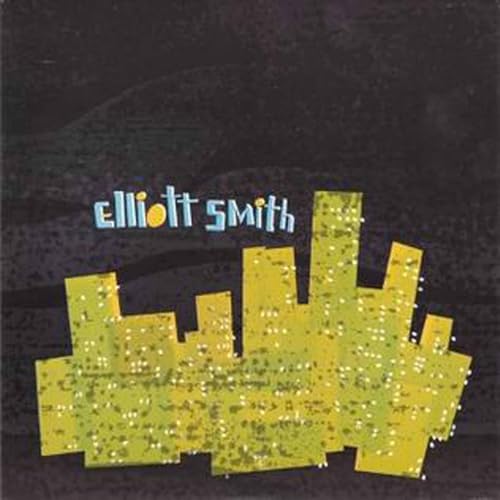 Elliott Smith album cover: dark background with yellow, abstract cityscape.
