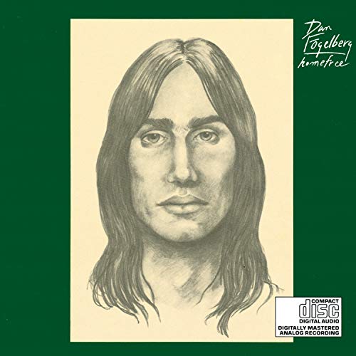 Dan Fogelberg "Home Free" CD cover, portrait sketch on green background.