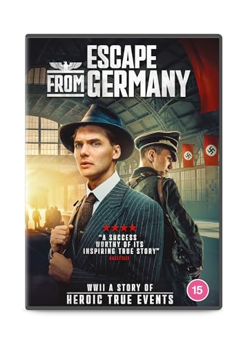 DVD cover for "Escape From Germany" depicting a man and soldiers.