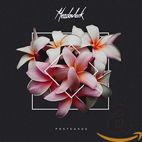 Meadowlark "Postcards" CD cover with a floral arrangement and white frame.