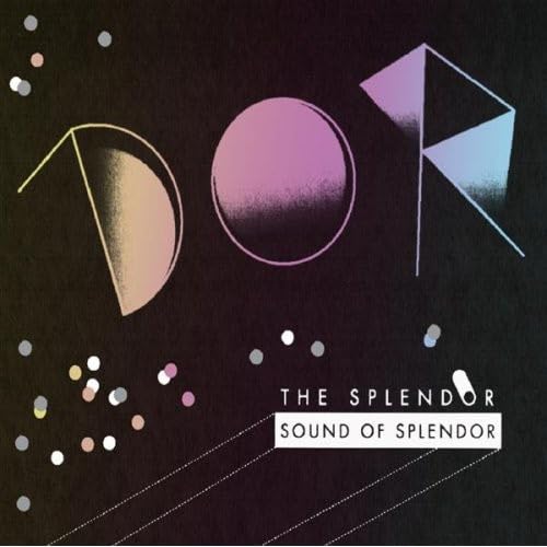 CD cover with abstract geometric shapes in pastel colors on black.