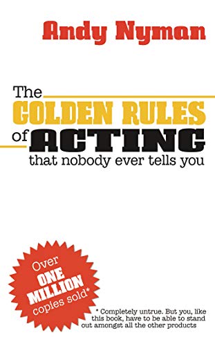 Book cover for The Golden Rules of Acting by Andy Nyman with a red starburst.