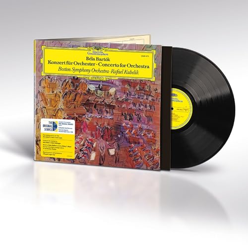 Vinyl record and cover for Bartók’s Concerto for Orchestra by the Boston Symphony.