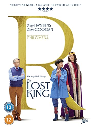 DVD cover for The Lost King featuring three people standing before a large gold R.