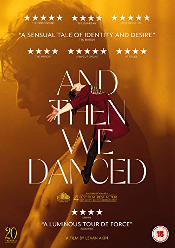 And Then We Danced" DVD cover featuring two male dancers in motion.