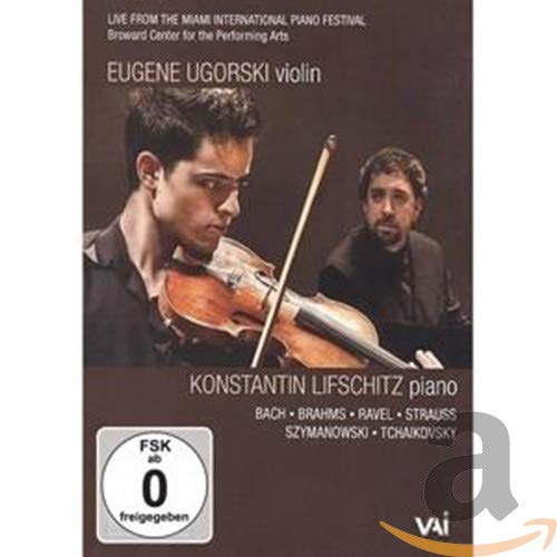 DVD cover featuring violinist Eugene Ugorski and pianist Konstantin Lifschitz.