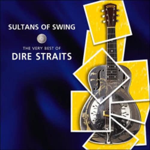 CD cover for Dire Straitsā āSultans of Swingā featuring a guitar.