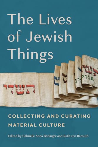Book cover: "The Lives of Jewish Things" with image of prayer shawls.