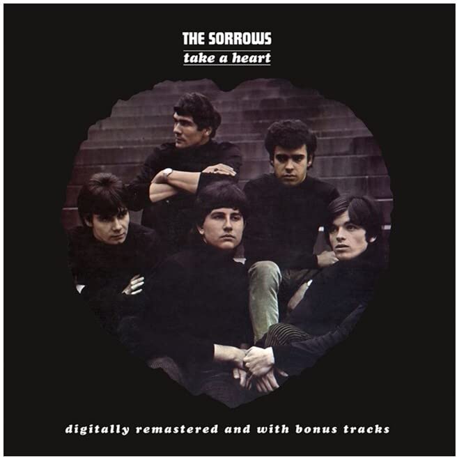 1960s band portrait for The Sorrows’ “Take A Heart” vinyl album.