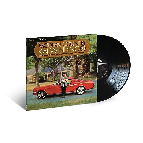 Kai Winding's "Modern Country" vinyl record with a red car on the cover.