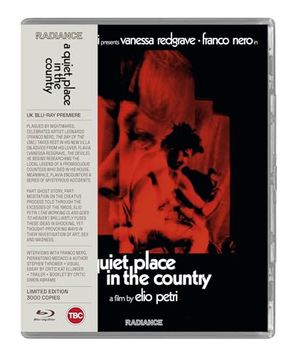 Blu-ray cover for “A Quiet Place In The Country” featuring a distressed face.
