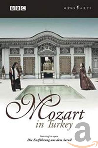 DVD cover for "Mozart In Turkey" featuring a palace and figures.