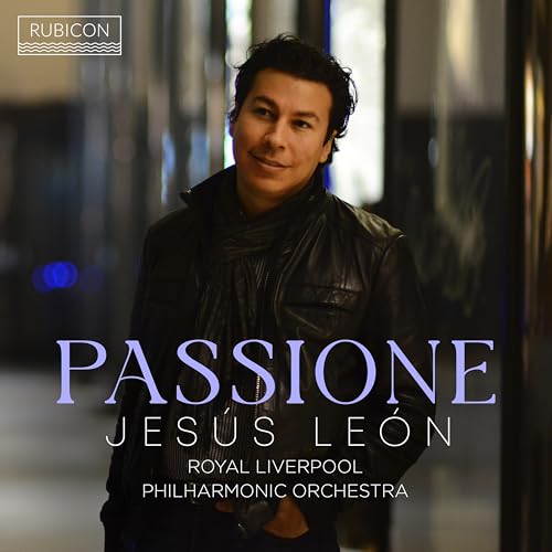 CD cover featuring Jesús León with the Royal Liverpool Philharmonic Orchestra.