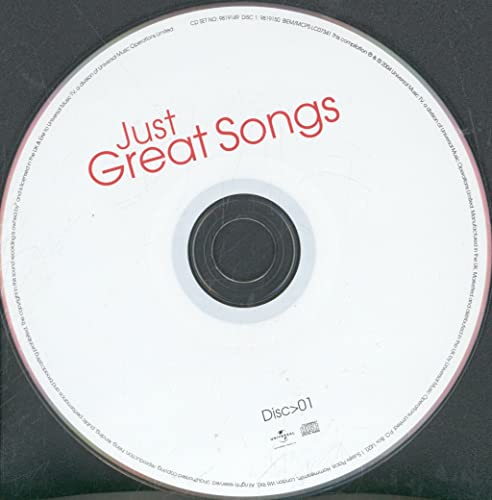 CD with red text “Just Great Songs” and “Disc>01” at bottom.