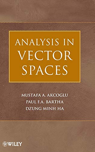 Analysis in Vector Spaces