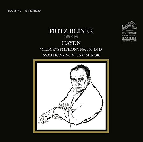 CD cover featuring a black and white sketch of conductor Fritz Reiner.