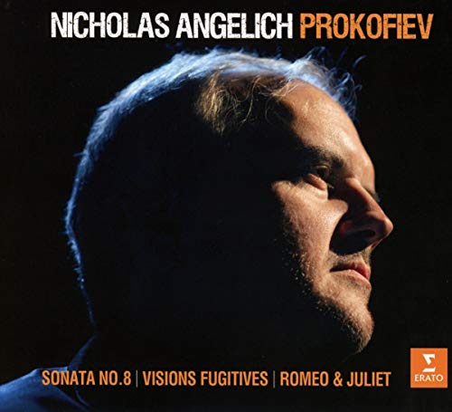 CD cover featuring a close-up portrait of pianist Nicholas Angelich.