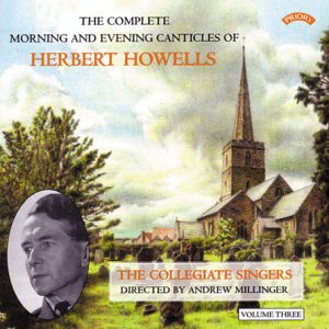 CD cover: Church with spire, portrait, and text "Herbert Howells.