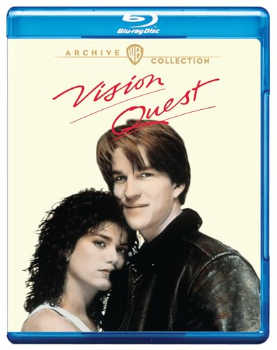 Blu-ray cover art for Vision Quest featuring a man and woman posing together.