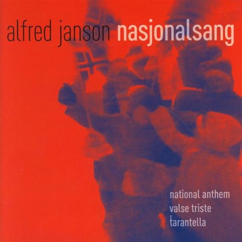Red CD cover with blurred figures and a Norwegian flag.