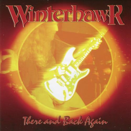 Winterhawk album cover: guitarist in orange glow, title and band name.