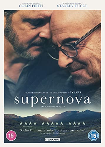 DVD cover for "Supernova" featuring Colin Firth and Stanley Tucci.