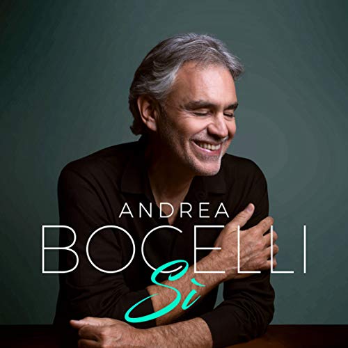 Andrea Bocelli album cover, “Si”, featuring a portrait of the singer.