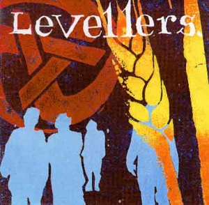 CD cover for The Levellers album, featuring abstract art and silhouettes.