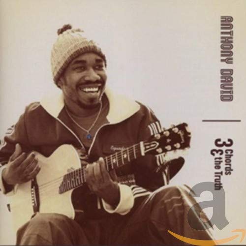 Anthony David album cover: sepia-toned portrait of a man with a guitar.