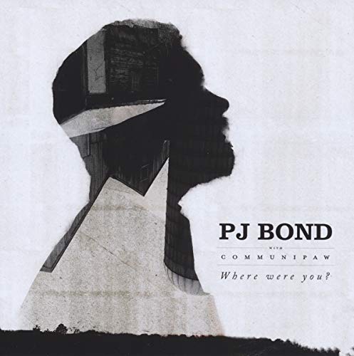 CD cover: Silhouette of a man’s profile with building imagery.