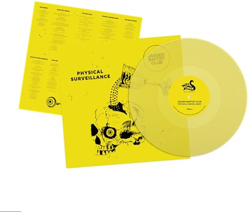 Yellow vinyl record with skull artwork and accompanying yellow sleeve.