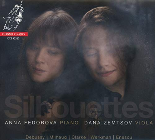 CD cover featuring portraits of two women and the title "Silhouettes.