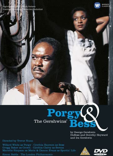 DVD cover for "Porgy & Bess" featuring Willard White and Cynthia Haymon.
