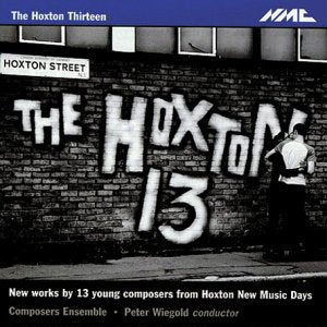 CD cover: "The Hoxton Thirteen" street art with a figure nearby.