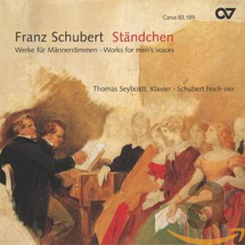 CD cover: Painting of musicians and singers, text "Franz Schubert Ständchen".