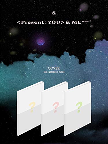 Got7 “Present: You & Me” CD cover with three blank card mockups.
